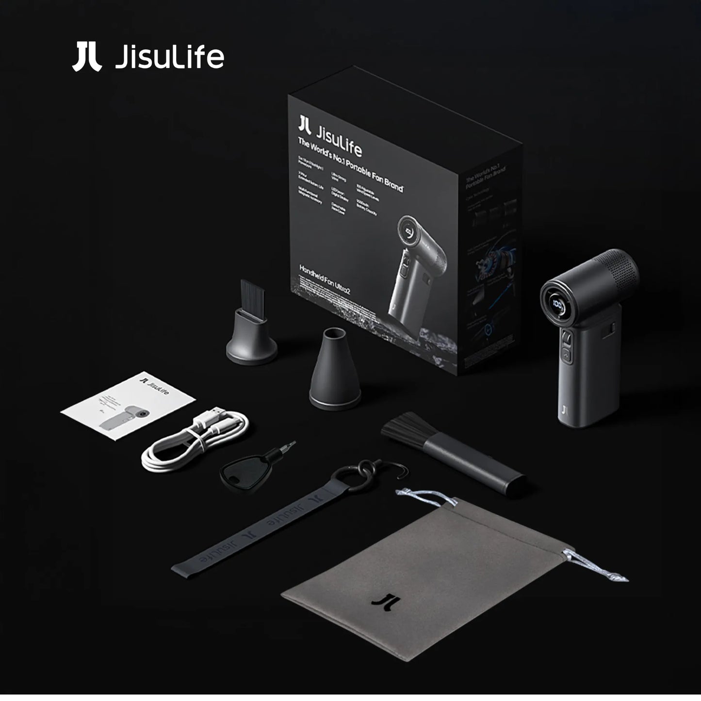 JisuLife Handheld Fan Ultra2 萬用龍捲風渦輪風炮
