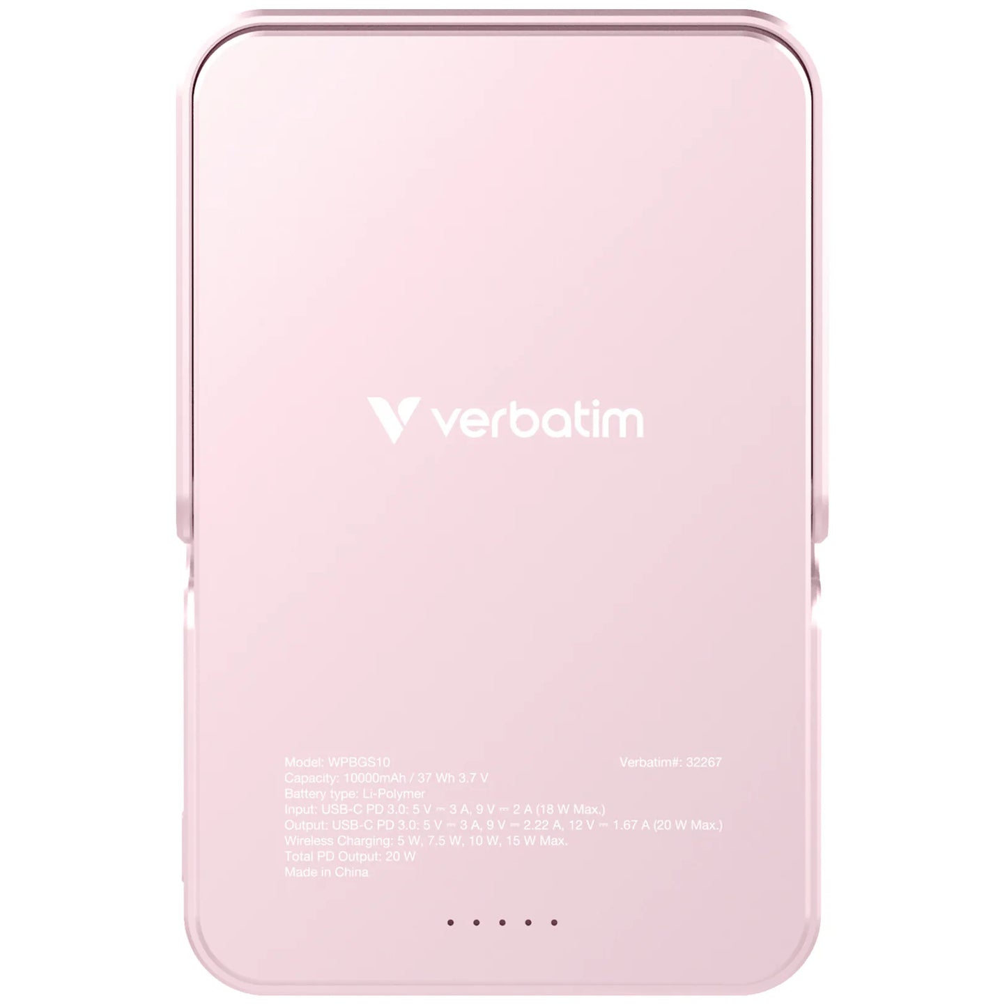 Verbatim Charge 'n' Go 10000mAh 磁吸無線流動充電池 (WPBGS10)