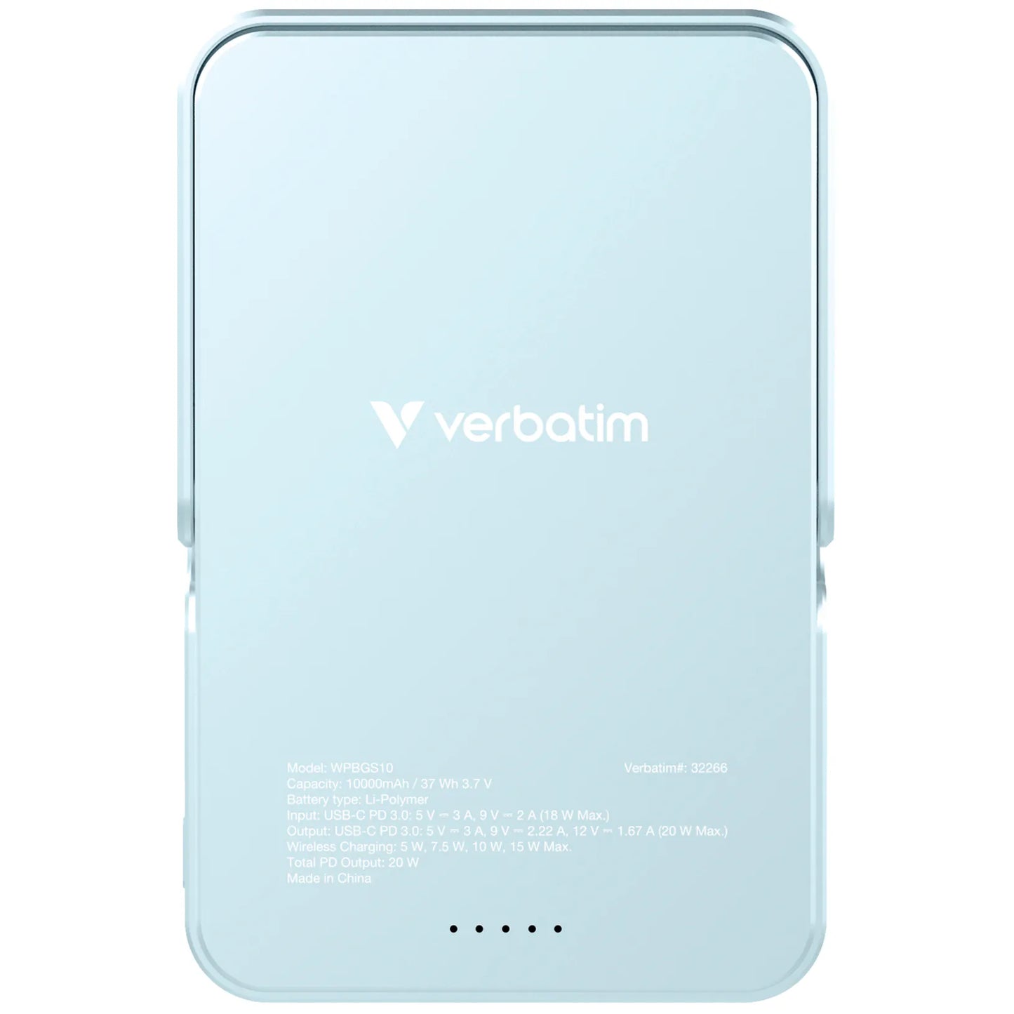 Verbatim Charge 'n' Go 10000mAh 磁吸無線流動充電池 (WPBGS10)