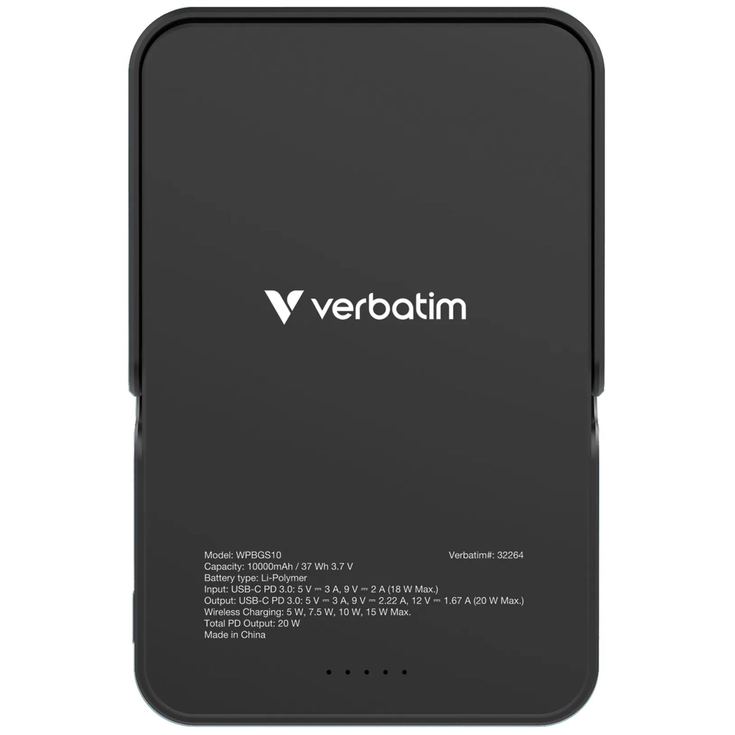 Verbatim Charge 'n' Go 10000mAh 磁吸無線流動充電池 (WPBGS10)