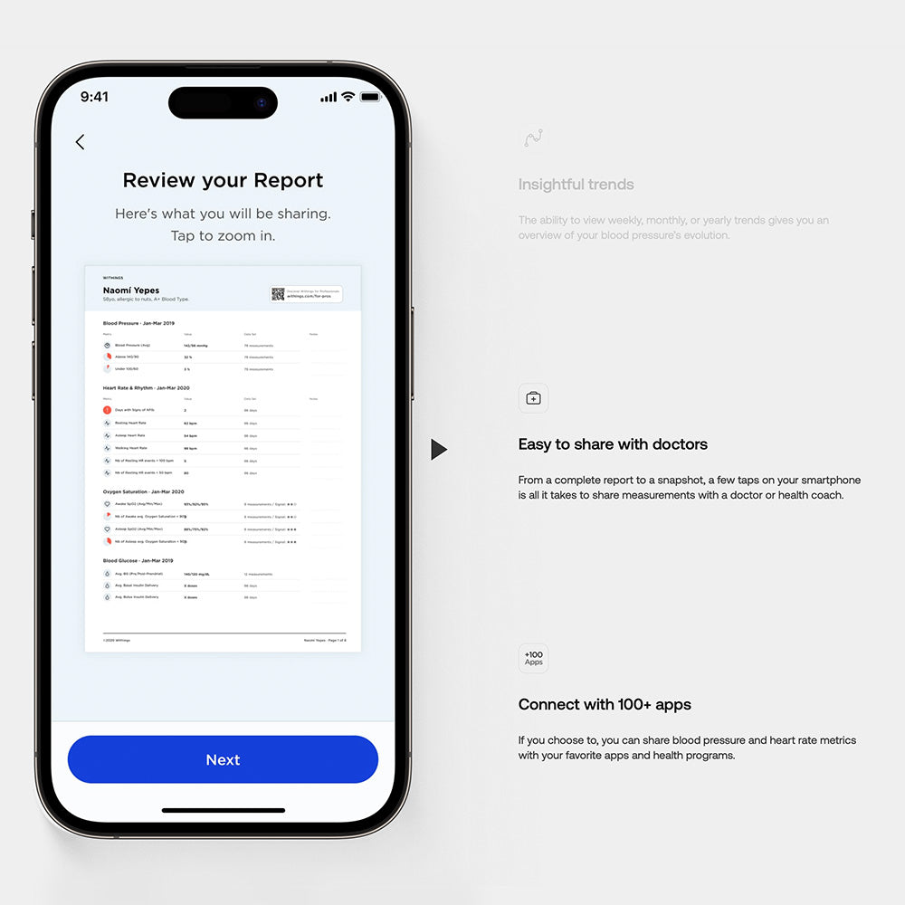 WITHINGS BPM Connect 智能輕便無線血壓計 【兩年保養】