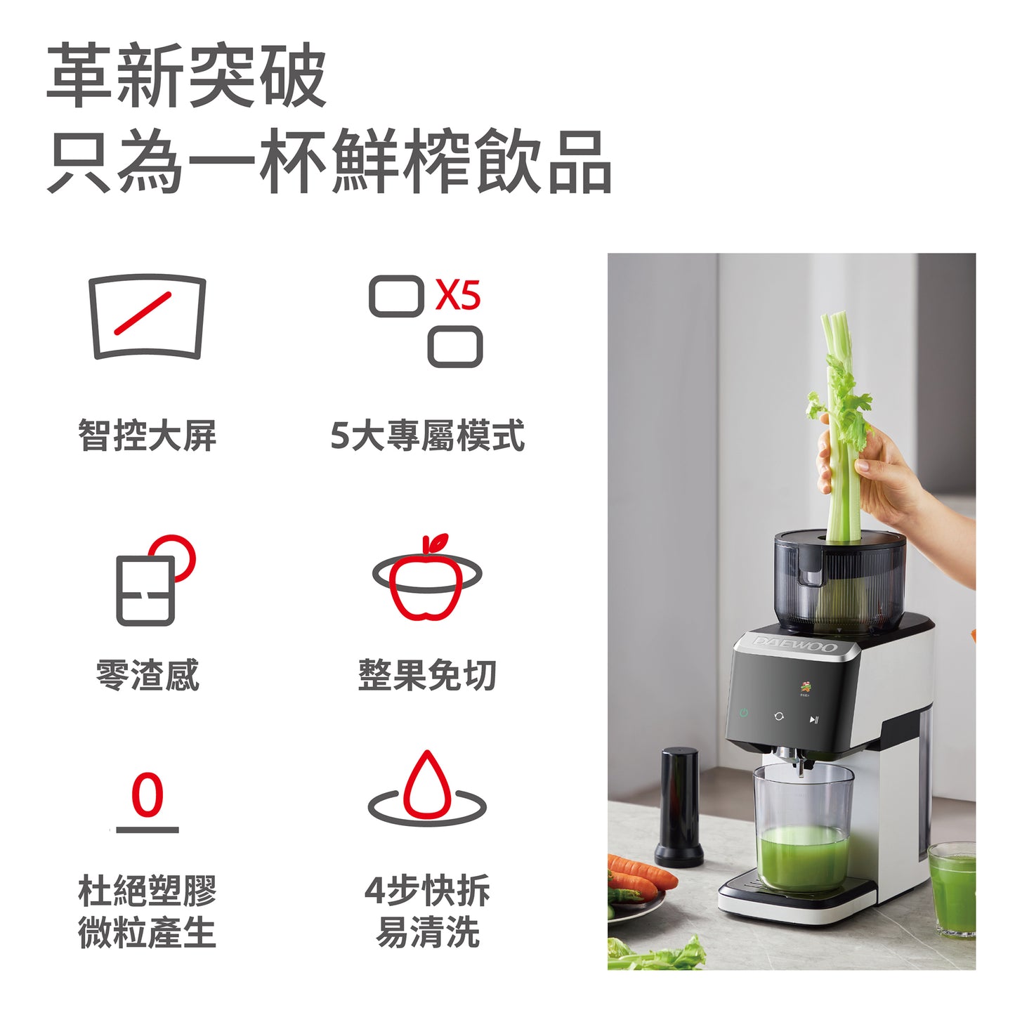 DAEWOO 大宇 DY-BM11 PRO 彩視變頻原汁機