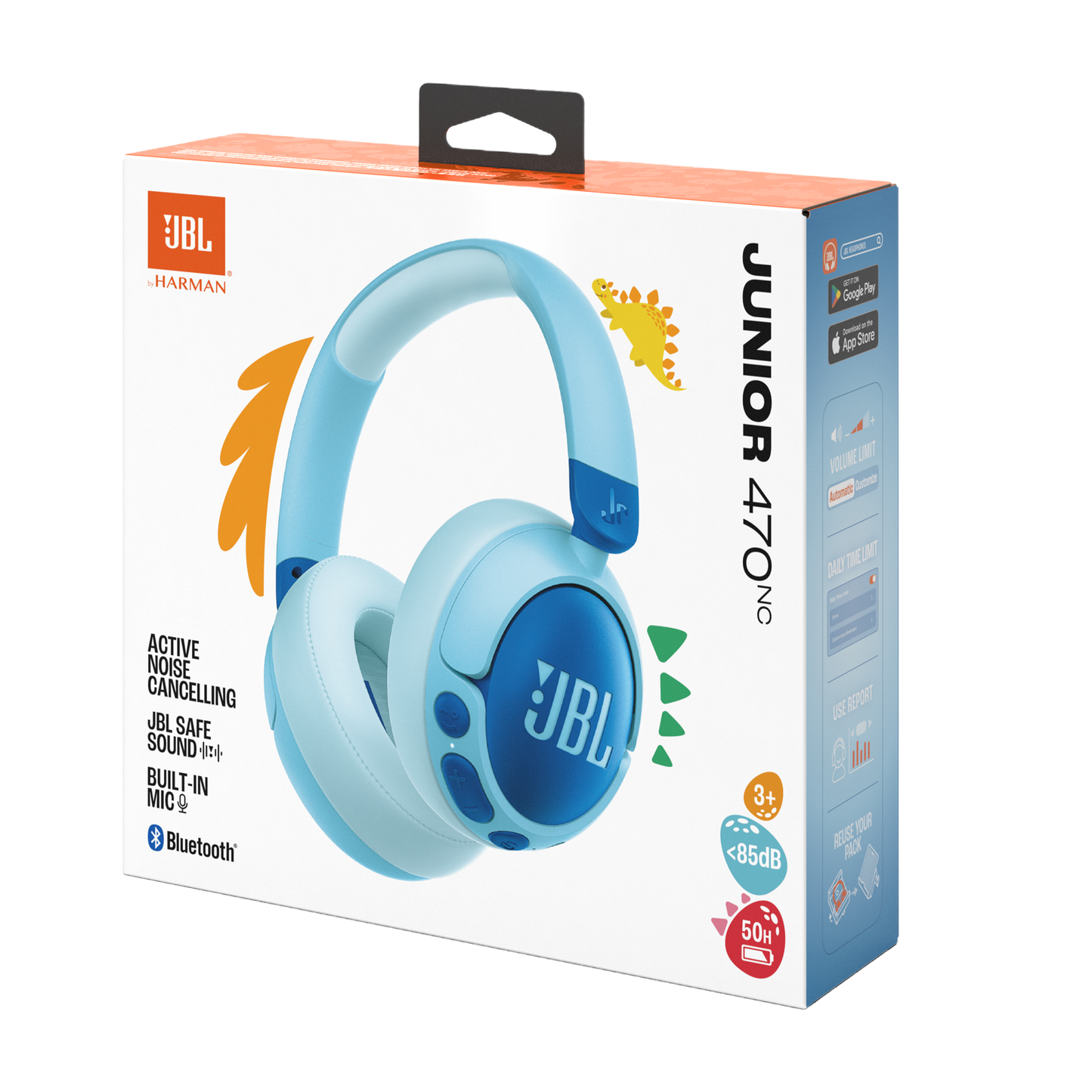JBL JR470NC 無線頭戴式降噪兒童耳機