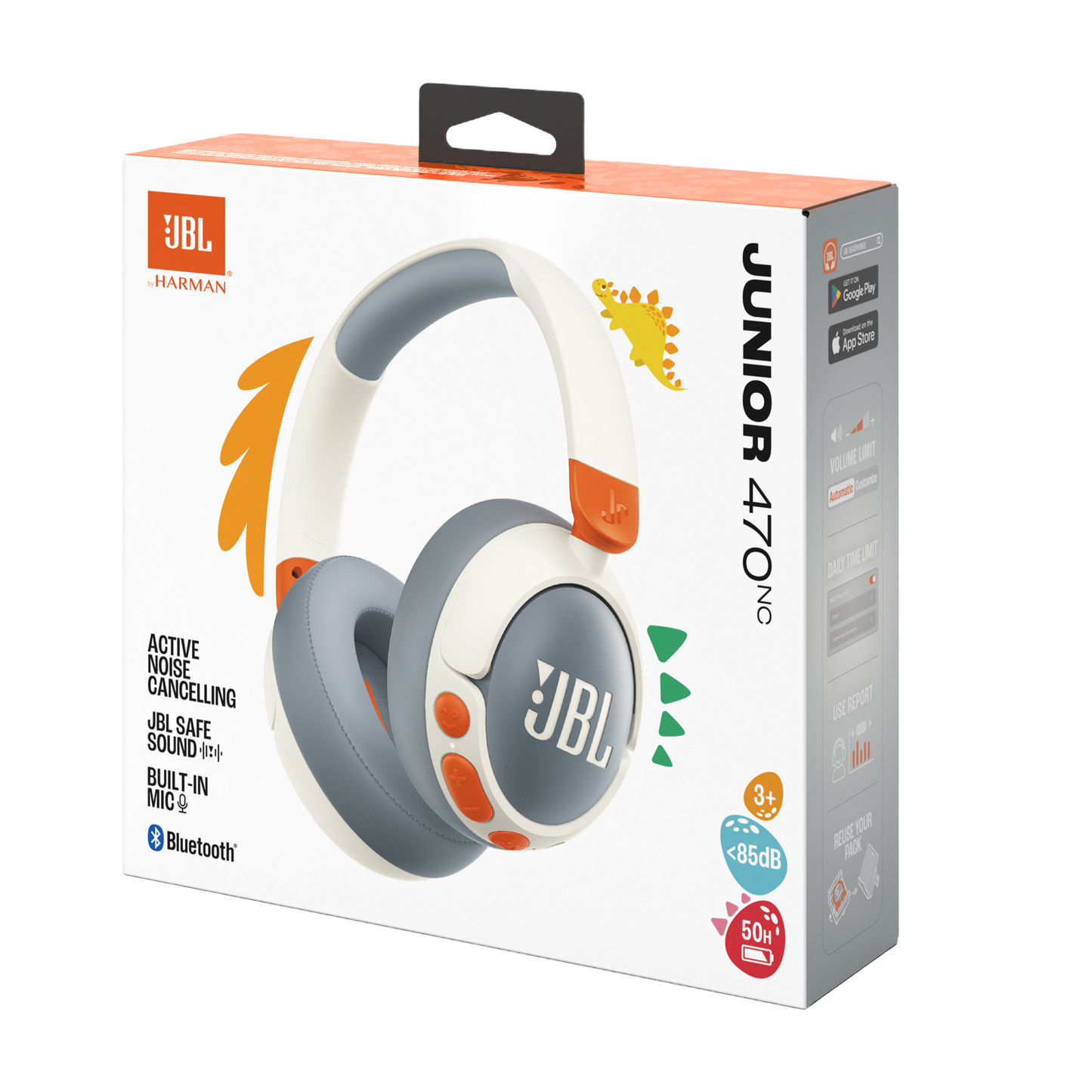 JBL JR470NC 無線頭戴式降噪兒童耳機