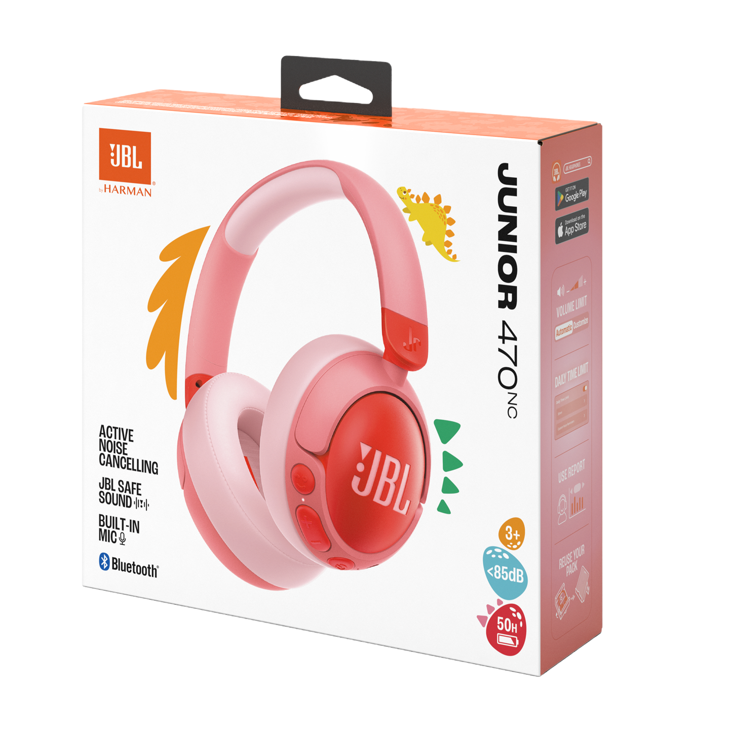 JBL JR470NC 無線頭戴式降噪兒童耳機