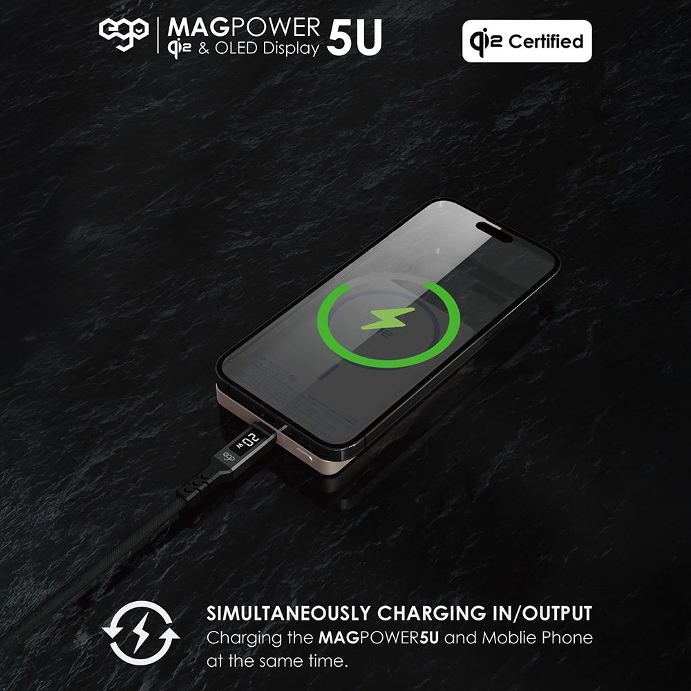 EGO MagPower 5U@ QI2 10000mAh 移動電源