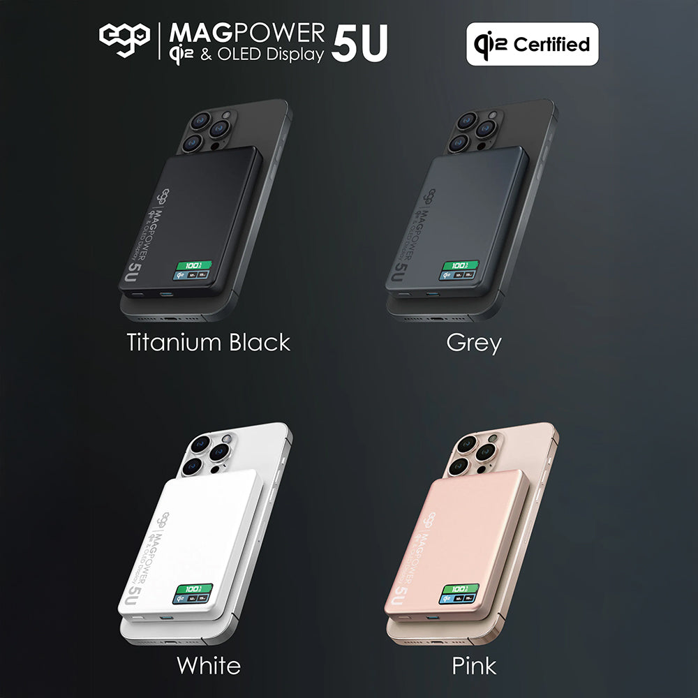 EGO MagPower 5U@ QI2 10000mAh 移動電源