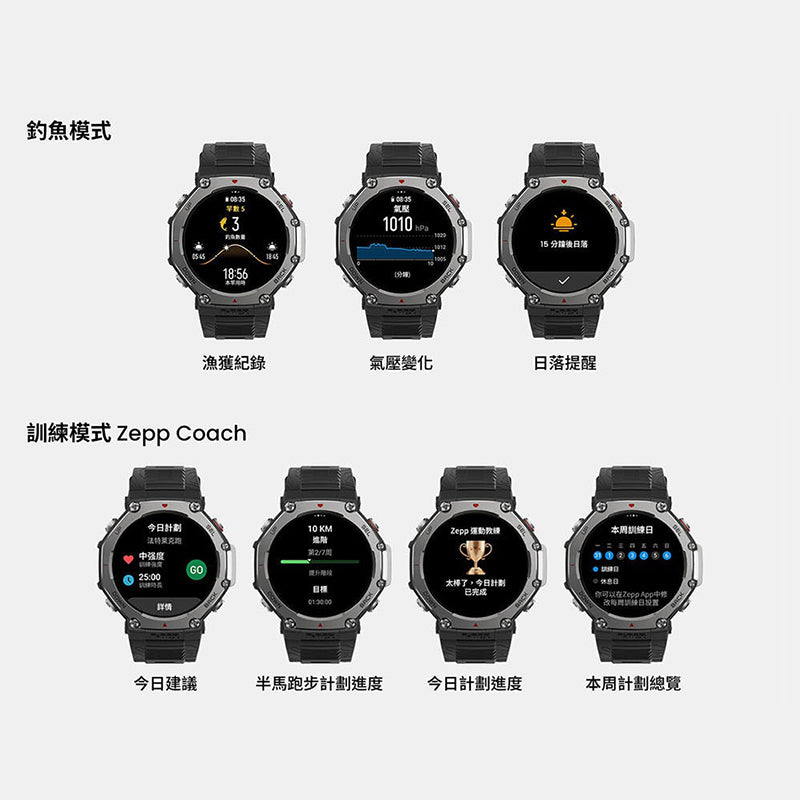 Amazfit T-Rex 3 48mm 軍規運動智慧手錶