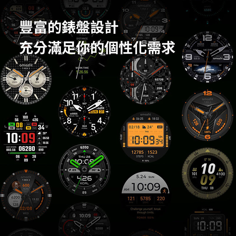 Amazfit T-Rex 3 48mm 軍規運動智慧手錶