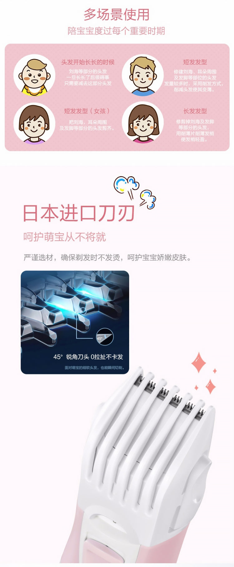 Panasonic 樂聲 ER-PGF20 嬰兒/兒童用超靜音理髮器(平行進口 原裝正貨)