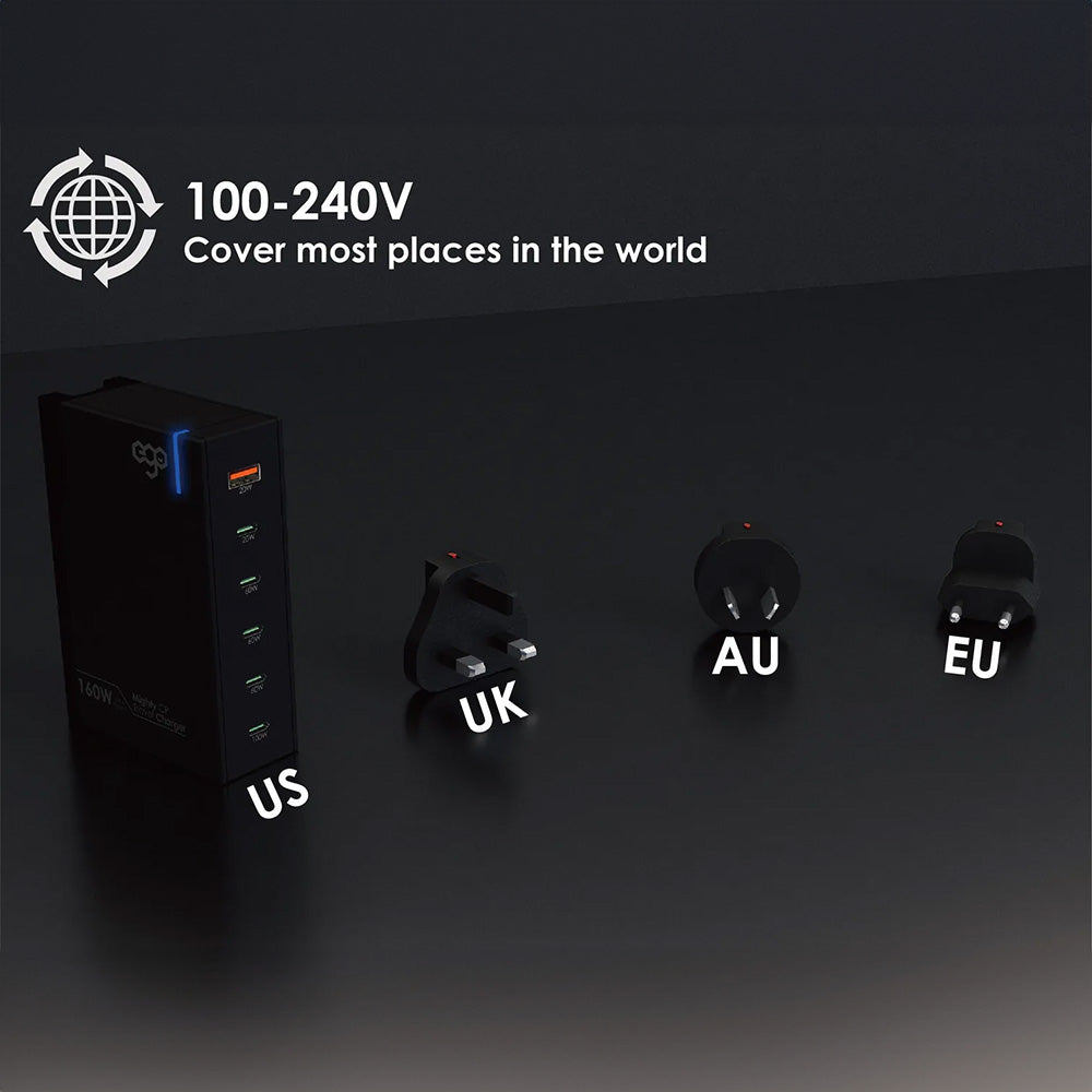 EGO 160W Mighty 6USB 旅行充電器(EGO-6U160)