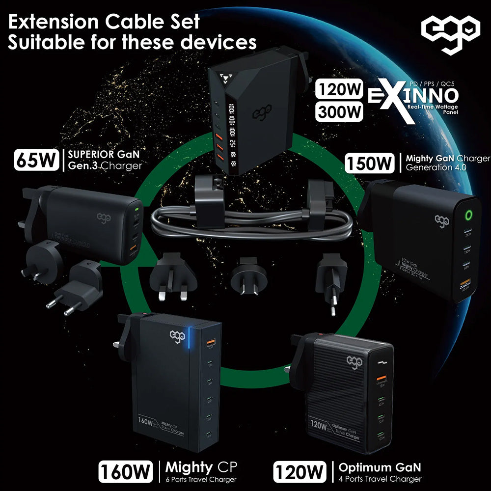 EGO 160W Mighty 6USB 旅行充電器(EGO-6U160)