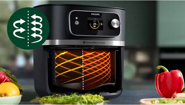 Philips 飛利浦 7000系列 雙速萬用氣炸烤焗爐 HD9880/90