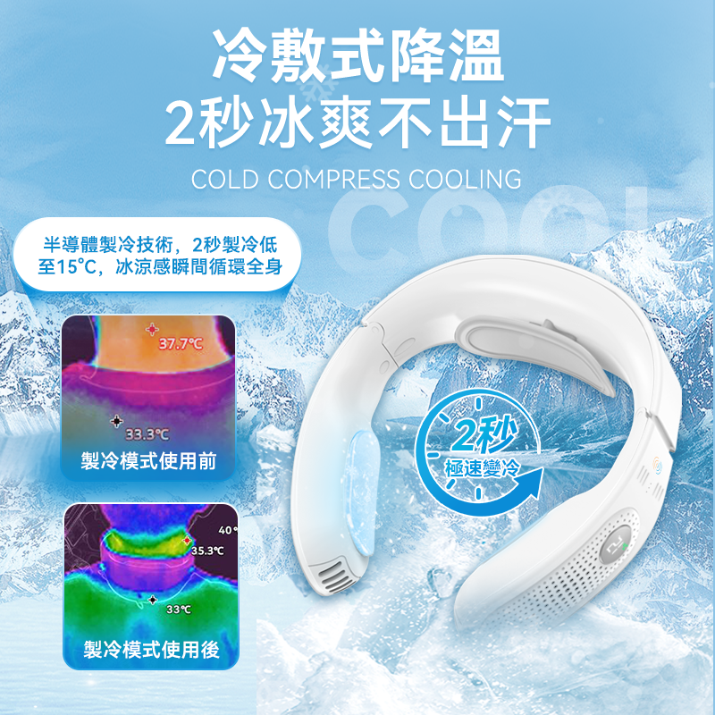 美國 NEWEDO 智能全身控溫超靜清新掛脖冷暖機
