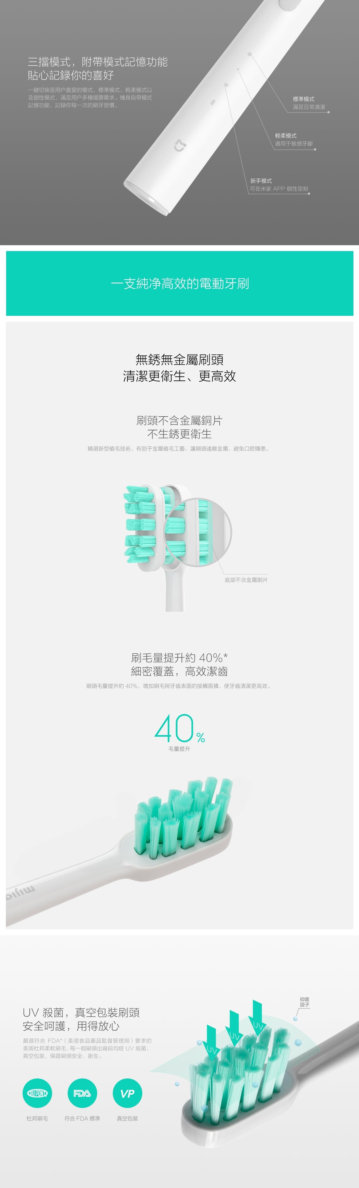 Xiaomi 小米 米家智能聲波電動牙刷 T500