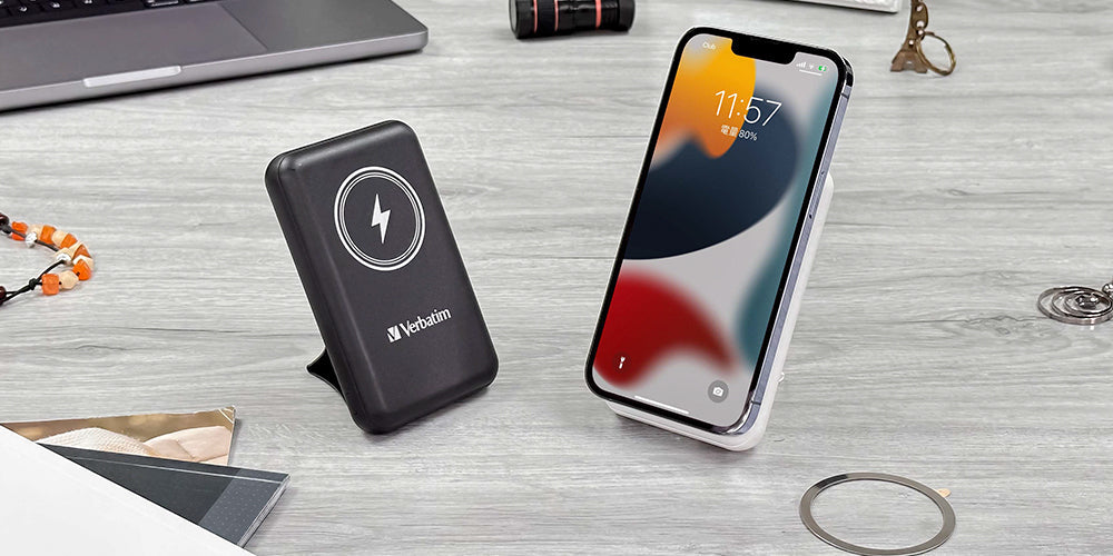 Verbatim 10000mAh 磁吸無線流動充電池(#66905/#66906)