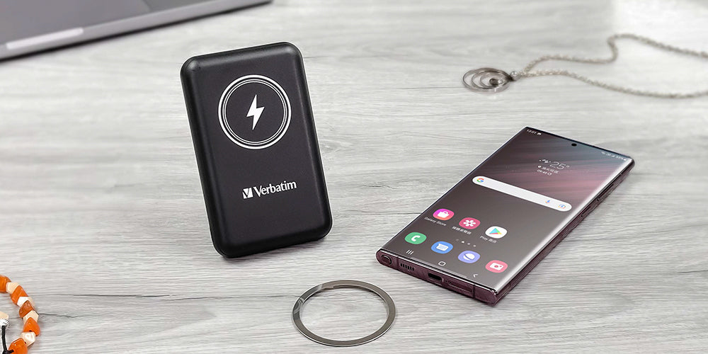 Verbatim 10000mAh 磁吸無線流動充電池(#66905/#66906)