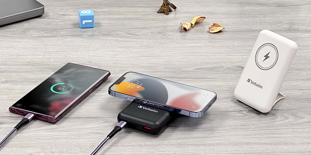 Verbatim 10000mAh 磁吸無線流動充電池(#66905/#66906)