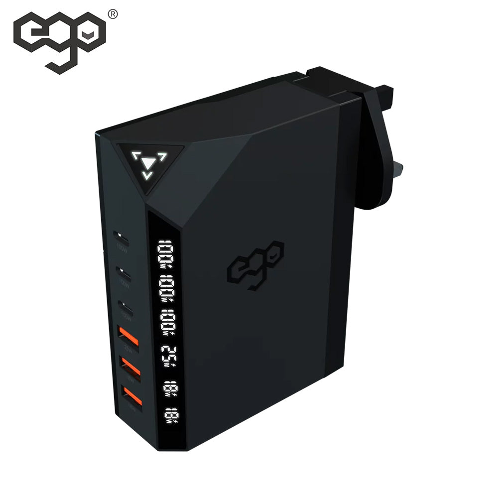 EGO EXINNO 300W 實時功率顯示 USB 旅行充電器 EX240