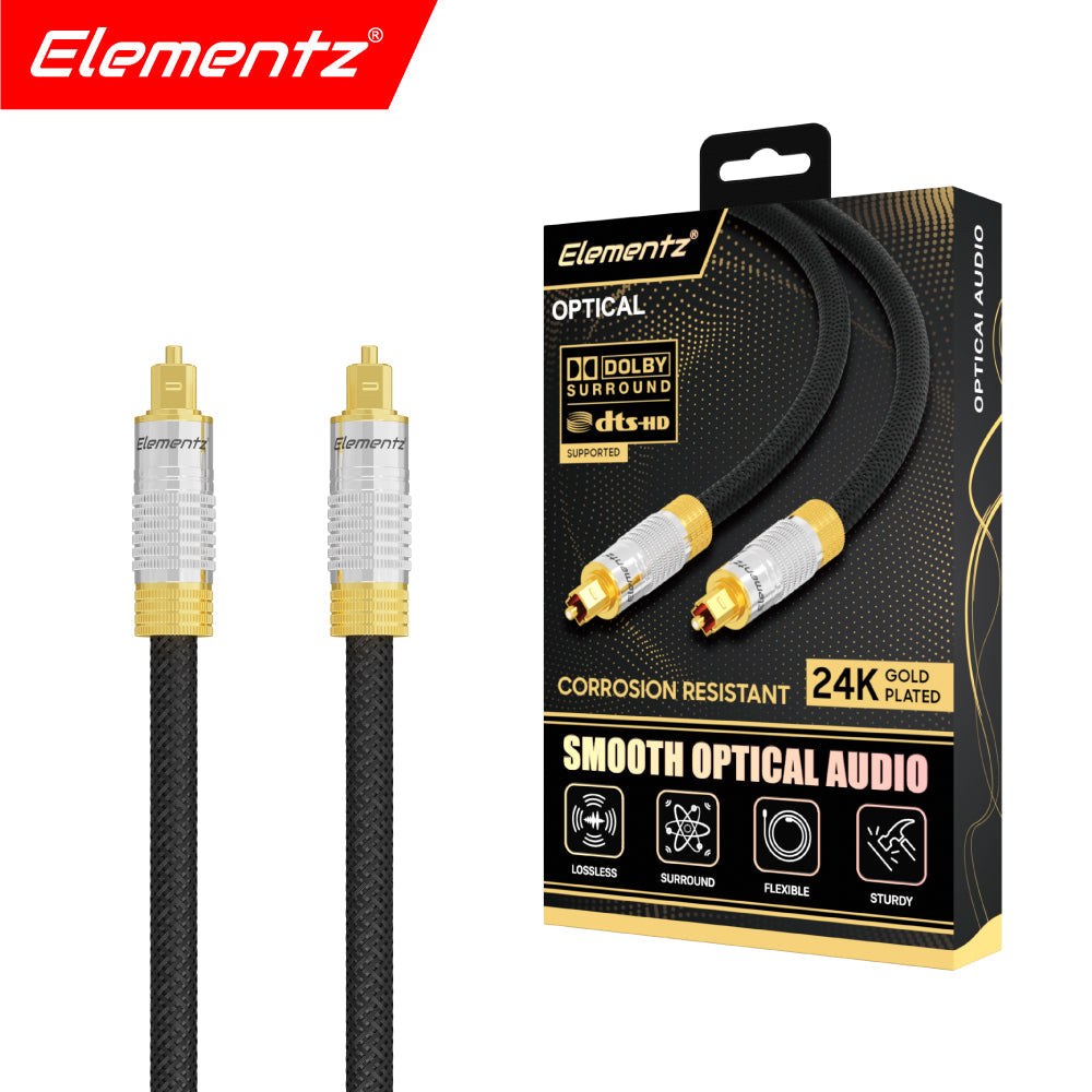 Elementz OP (24K Smooth Optical Audio Cable) 24K 數碼光纖音源線