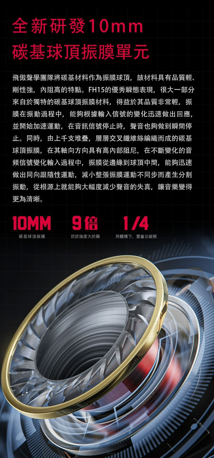 FiiO 飛傲 FH15 參考級圈鐵混合單元耳機