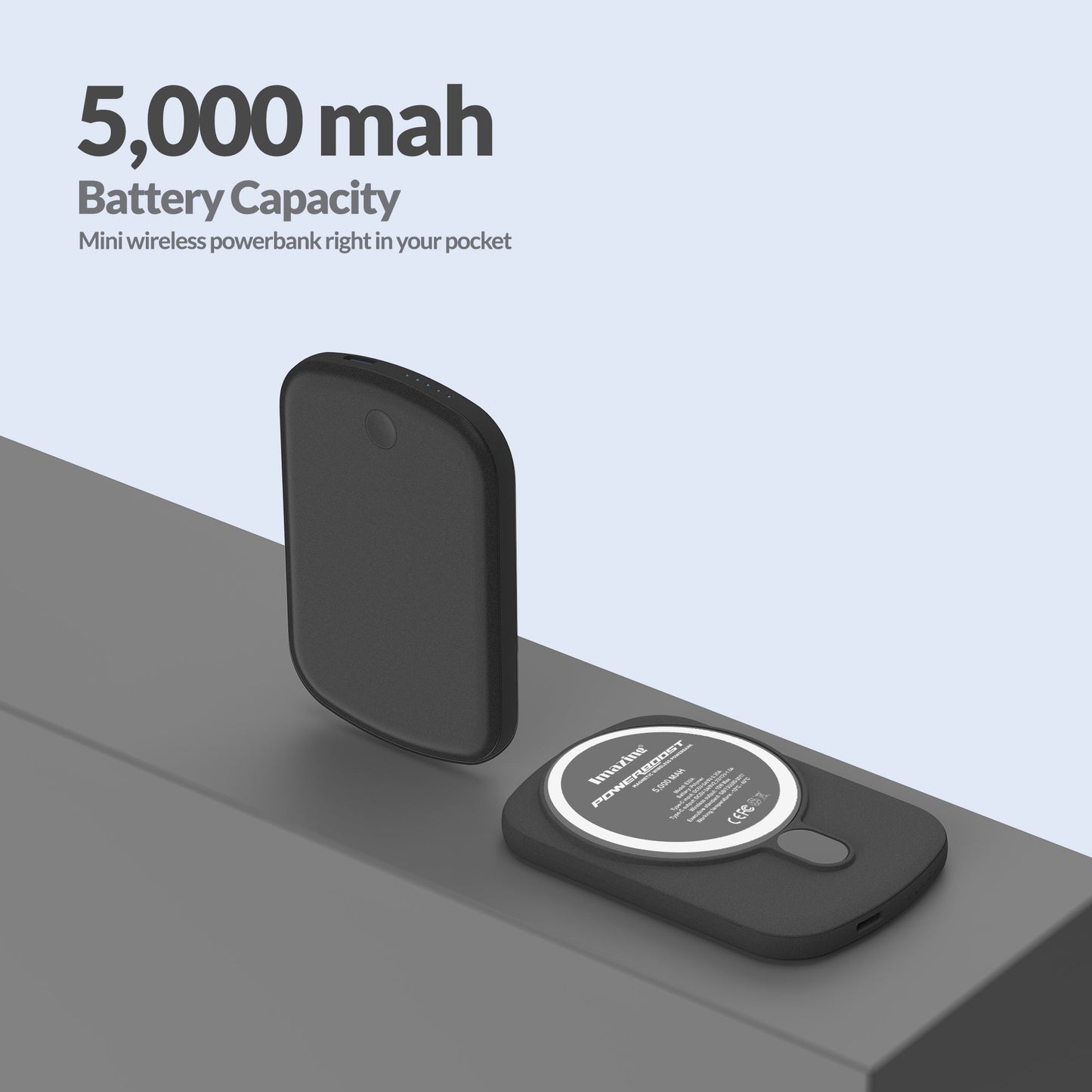 Imazing E33A 磁性無線充電行動電源 5000mAh