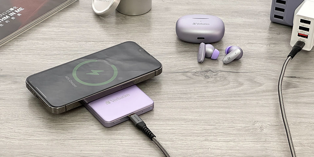 Verbatim 5000mAh 磁吸無線流動充電池(#66907)