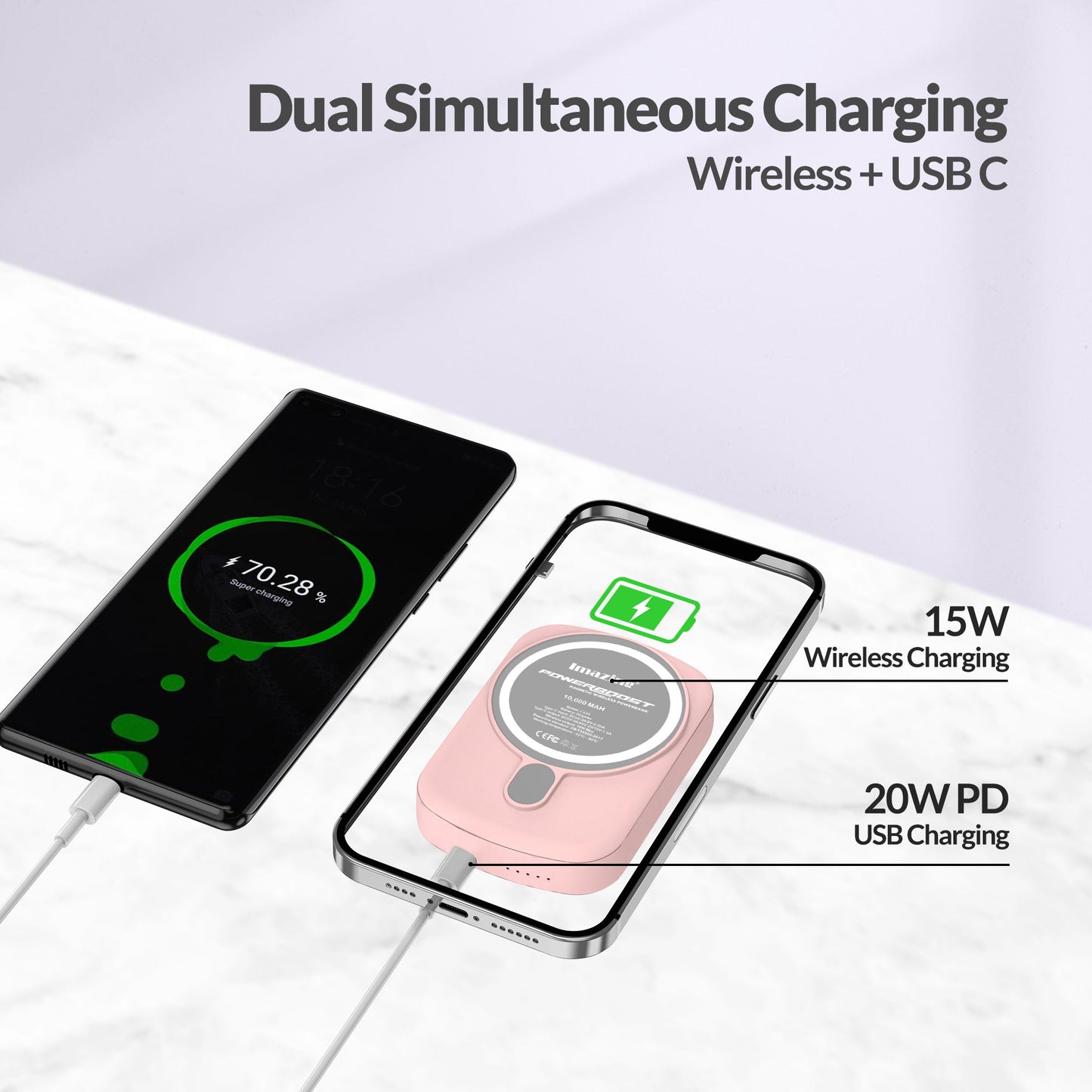 Imazing E33B MagSafe 磁性無線充電器 10000mAh