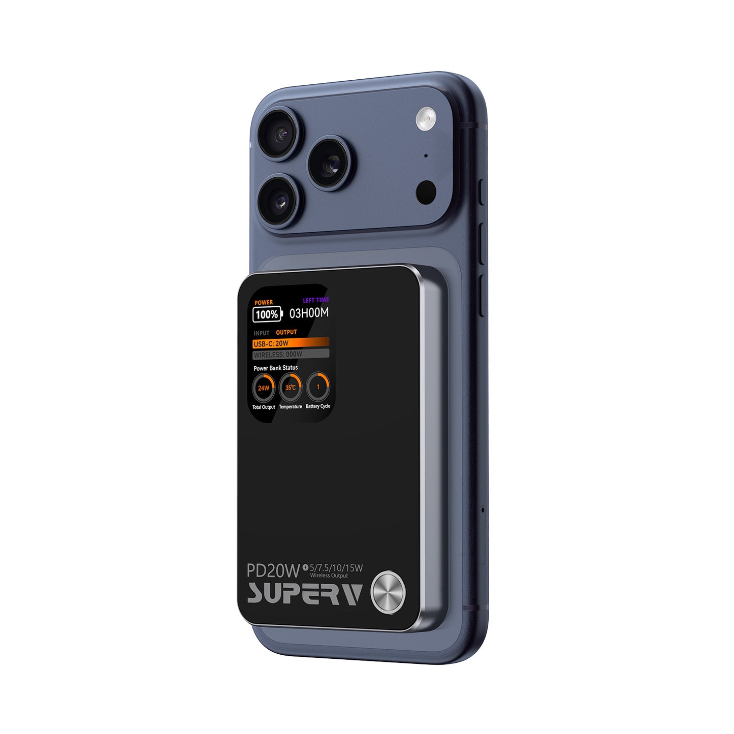 SUPERV 移動電源 PB-11 20W 實時溫度監測