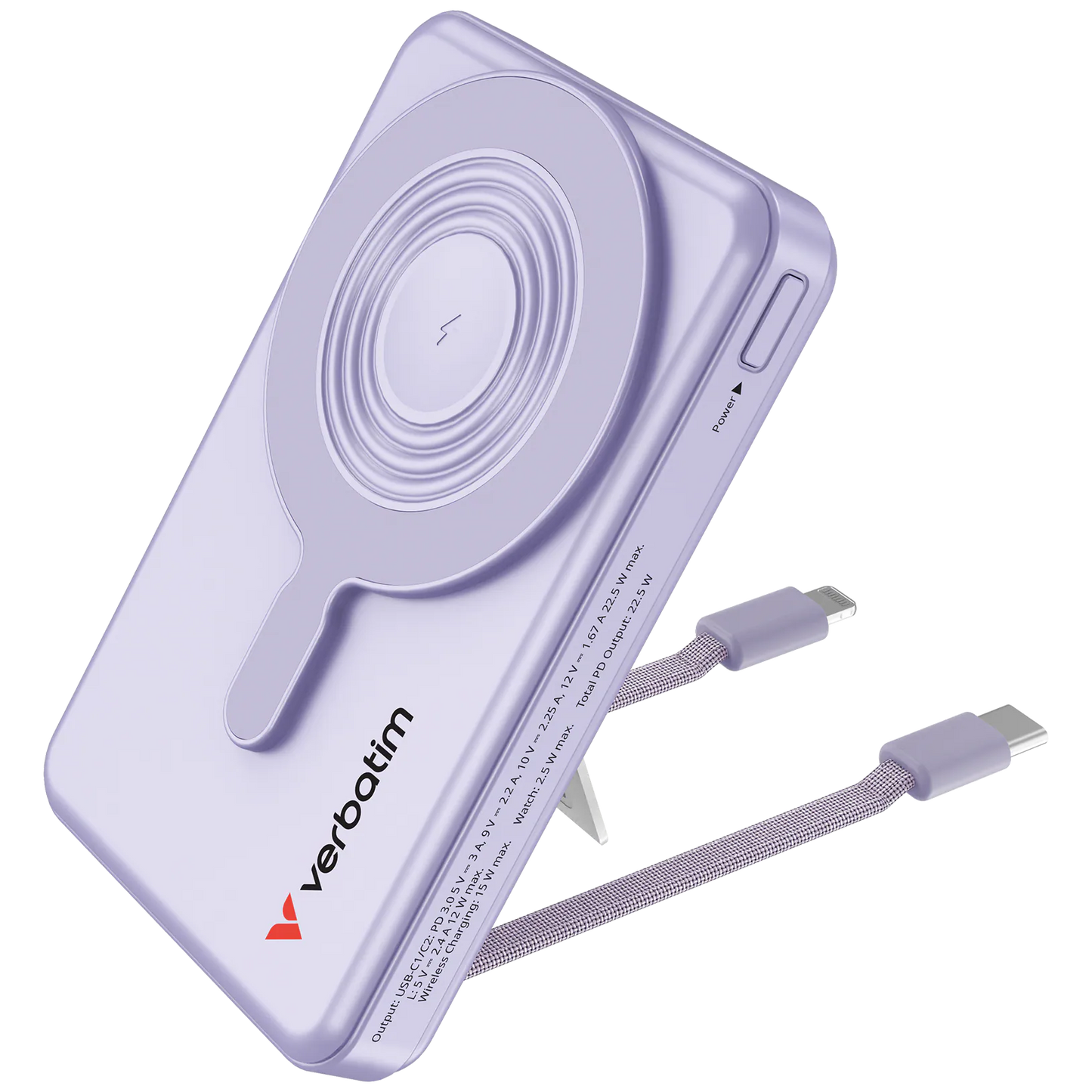 Verbatim Charge 'n' Go 10000mAh C+L 及LED螢幕 流動充電池