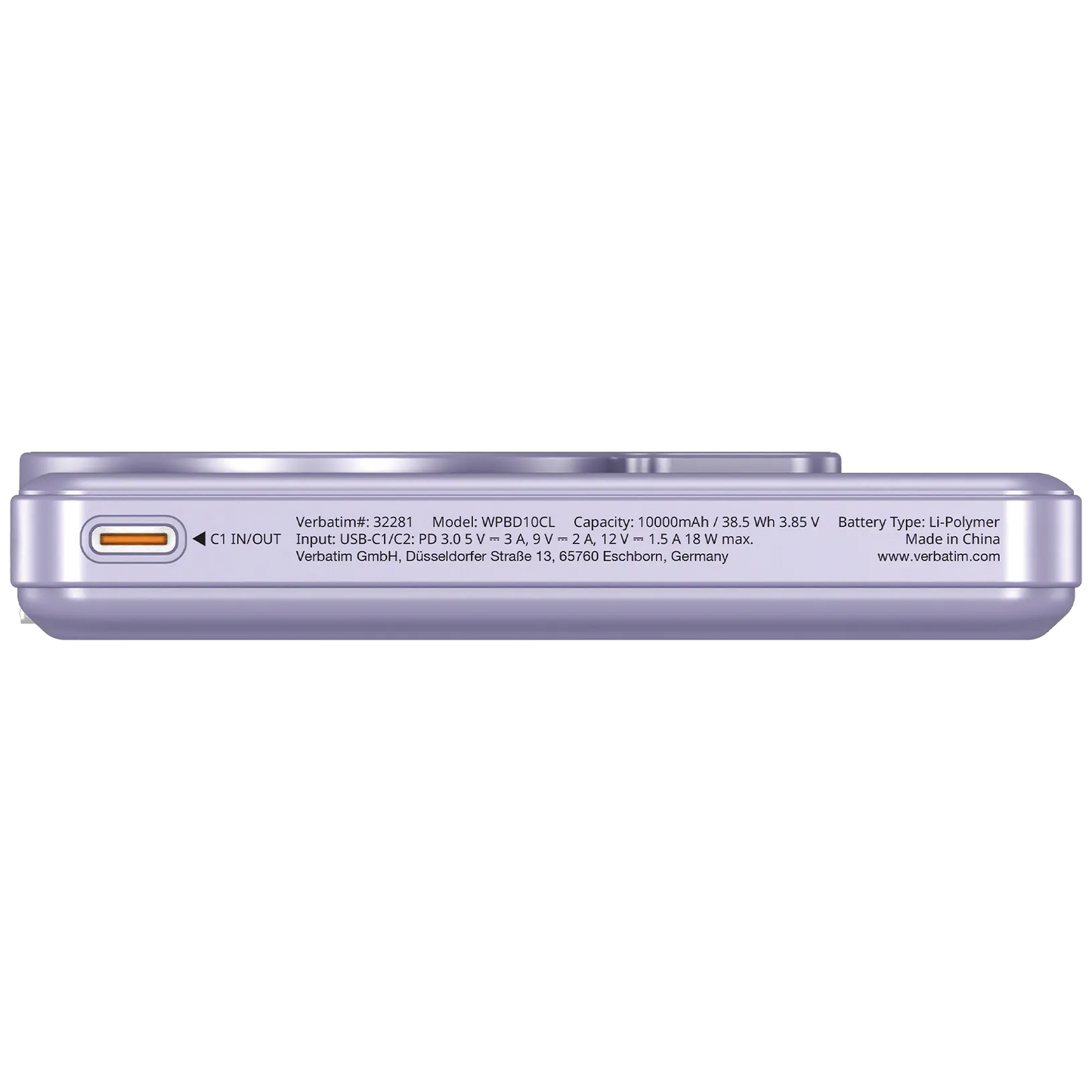 Verbatim Charge 'n' Go 10000mAh C+L 及LED螢幕 流動充電池