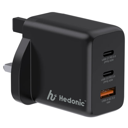 Hedonic 3 Port PD 3.0 45W GAN Pro 迷你充電器