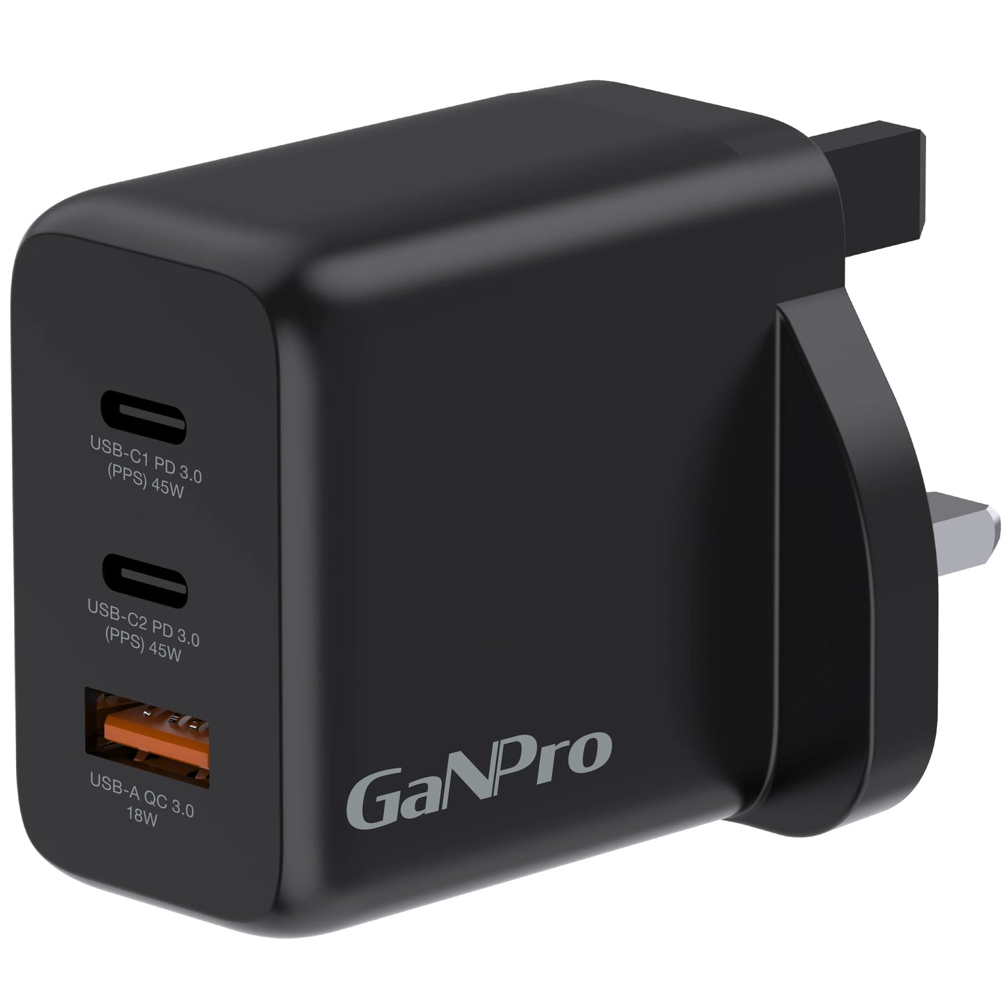 Hedonic 3 Port PD 3.0 45W GAN Pro 迷你充電器