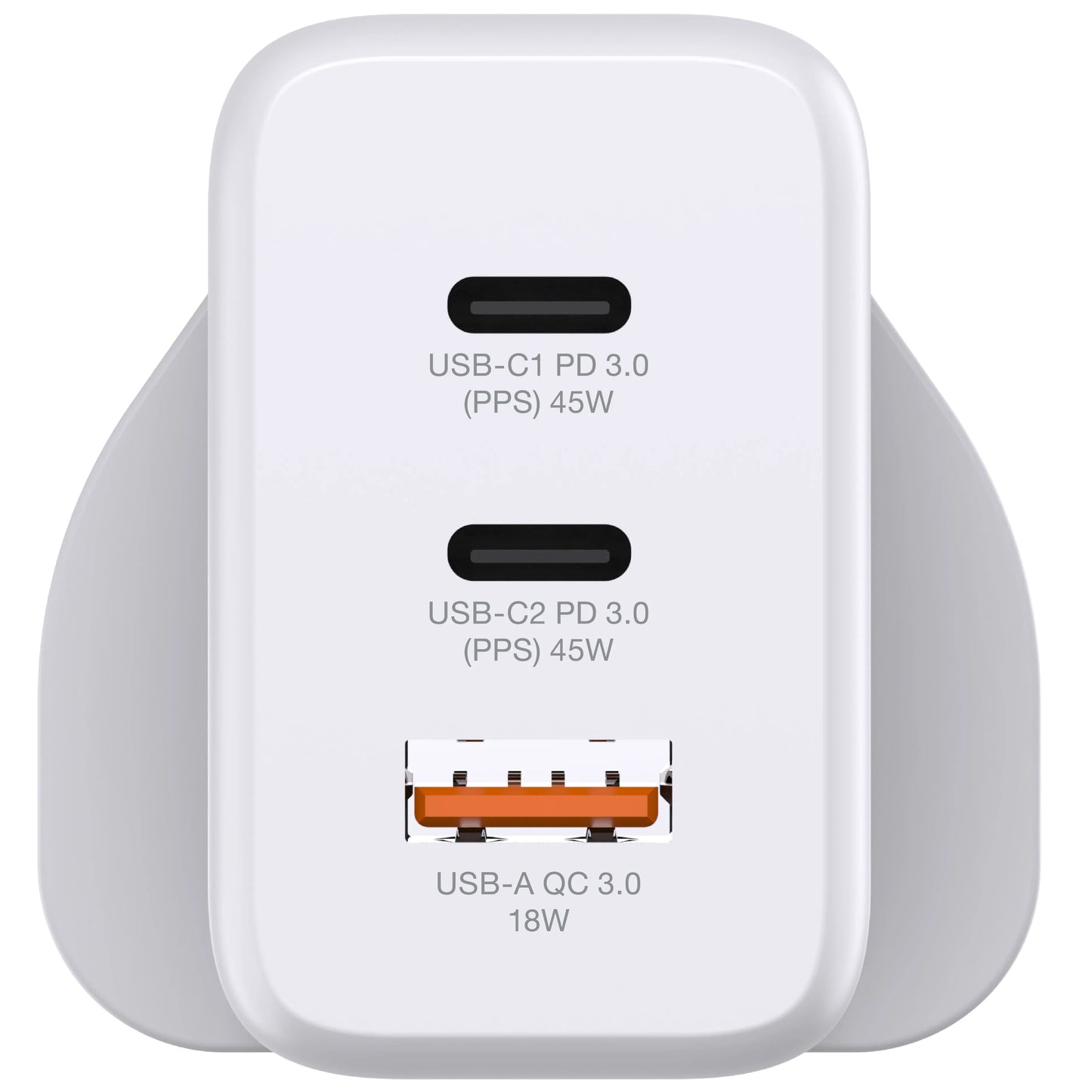 Hedonic 3 Port PD 3.0 45W GAN Pro 迷你充電器