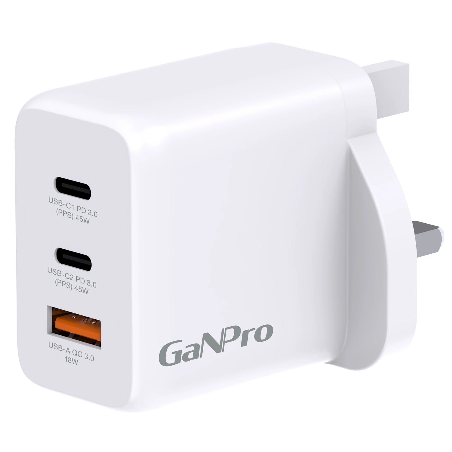 Hedonic 3 Port PD 3.0 45W GAN Pro 迷你充電器