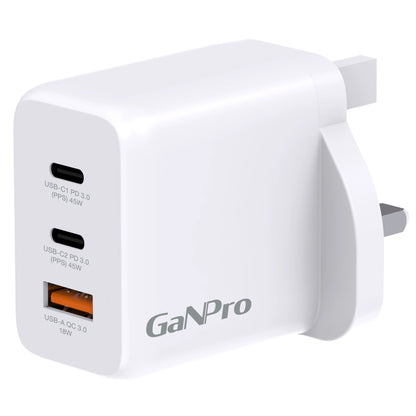 Hedonic 3 Port PD 3.0 45W GAN Pro 迷你充電器