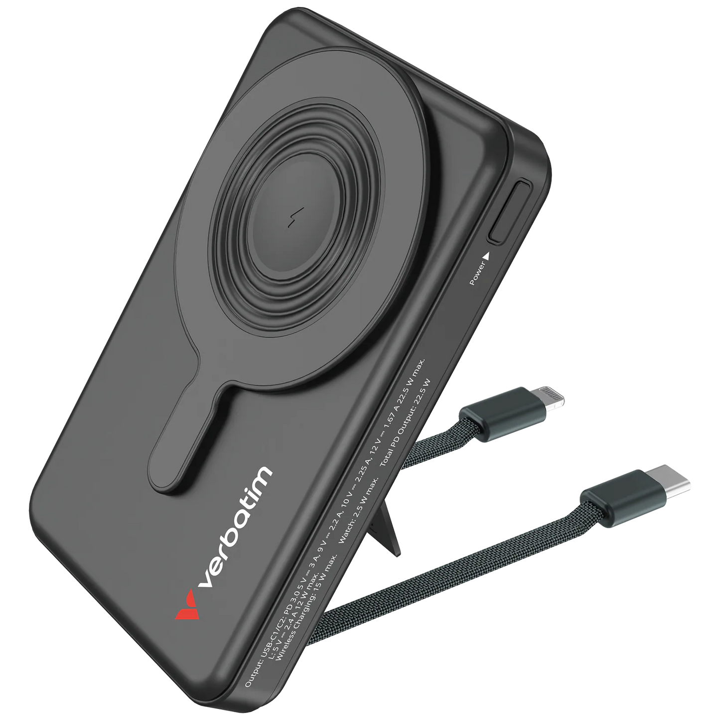 Verbatim Charge 'n' Go 10000mAh C+L 及LED螢幕 流動充電池