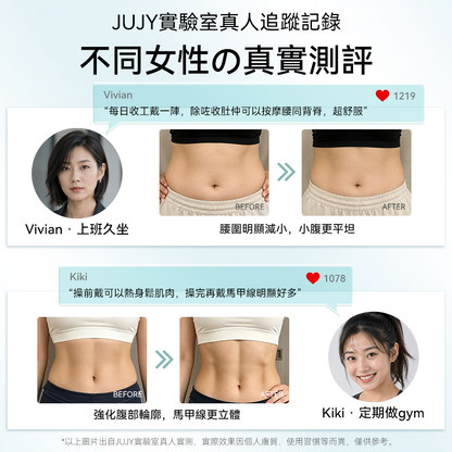 JUJY 無線穿戴式EMS變頻電流長短雙帶多部位燃脂塑形腰帶