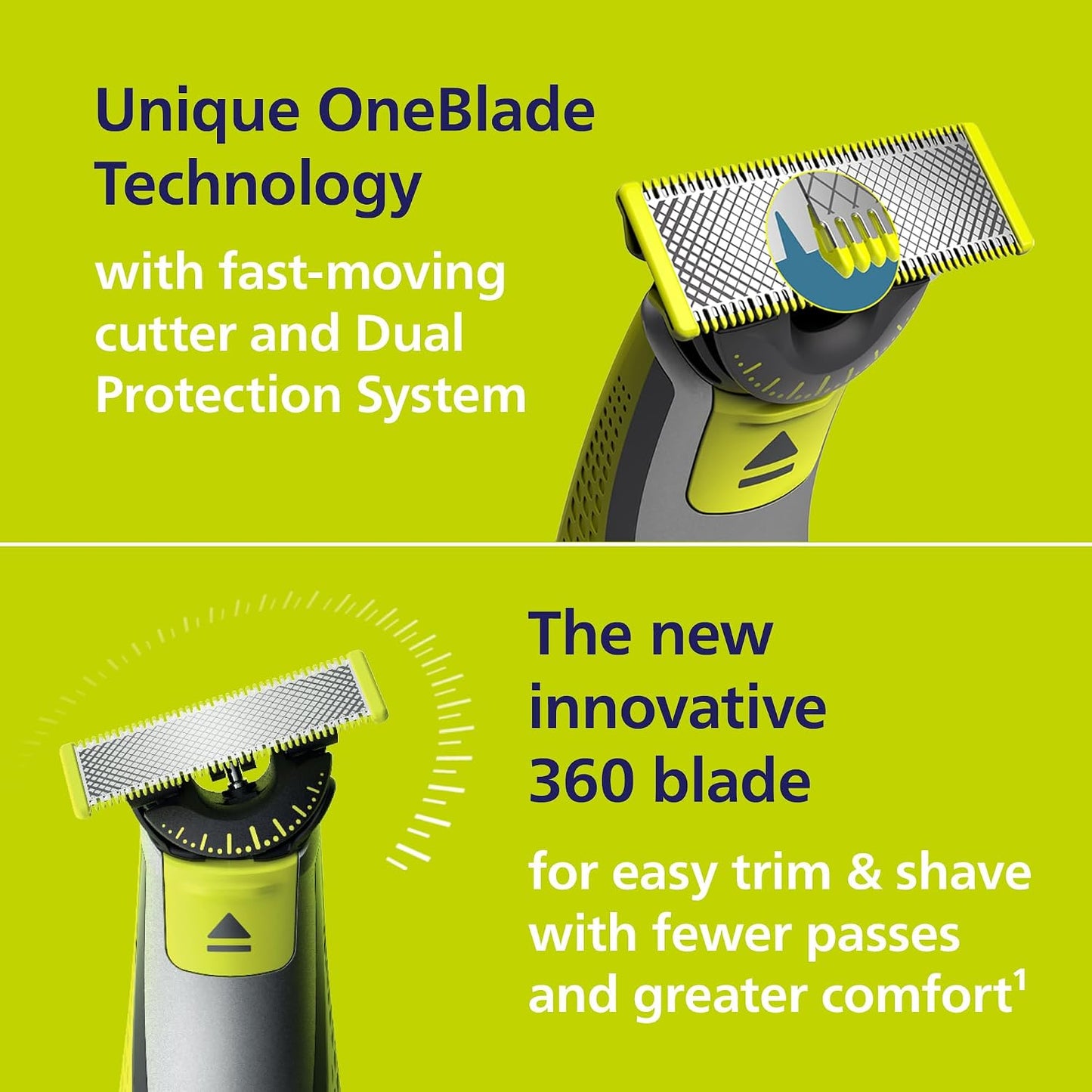 PHILIPS 飛利浦 Norelco OneBlade 360 5合1混合造型電動鬚刨 QP2834 (平行進口)