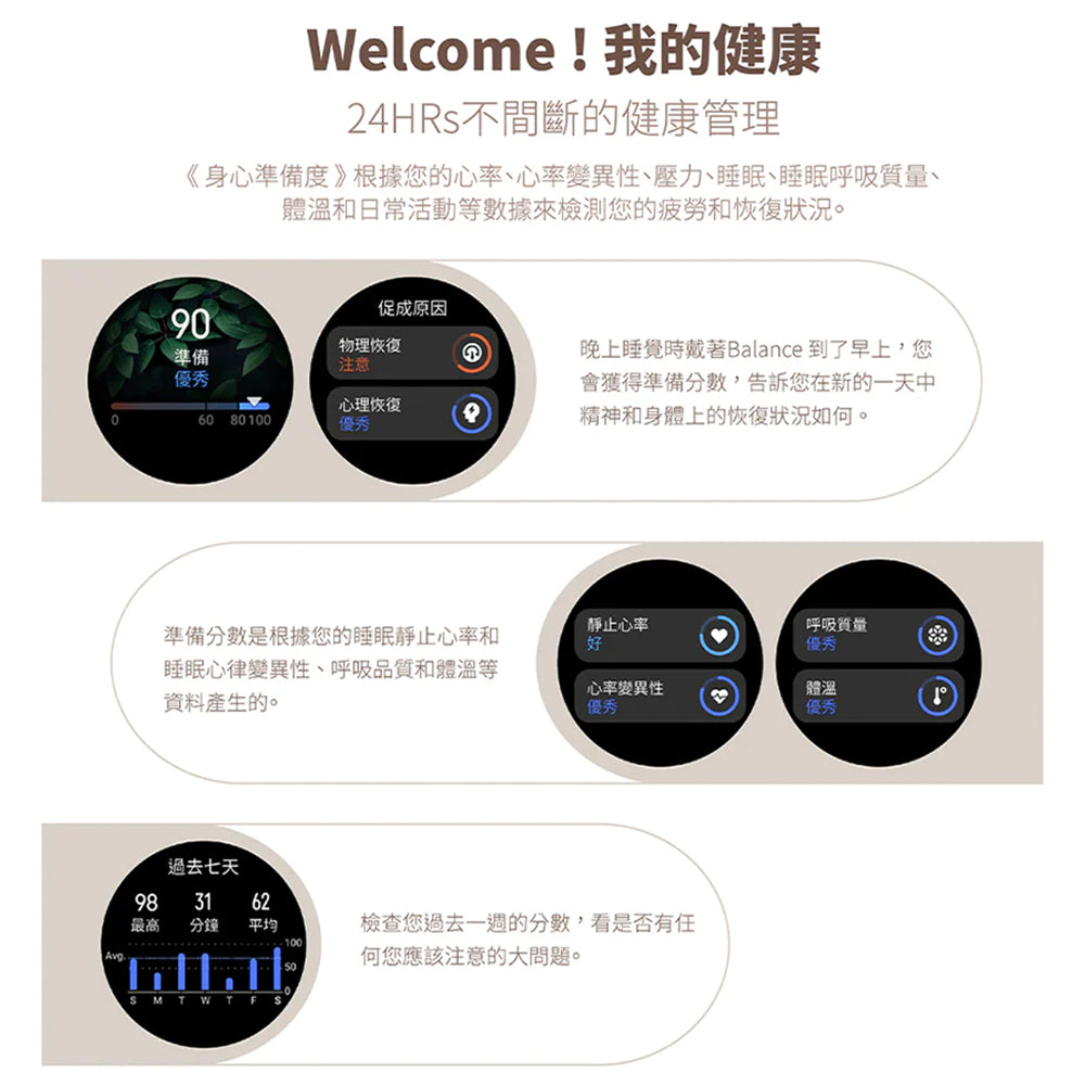 Amazfit Balance 全方位健康管理智慧手錶