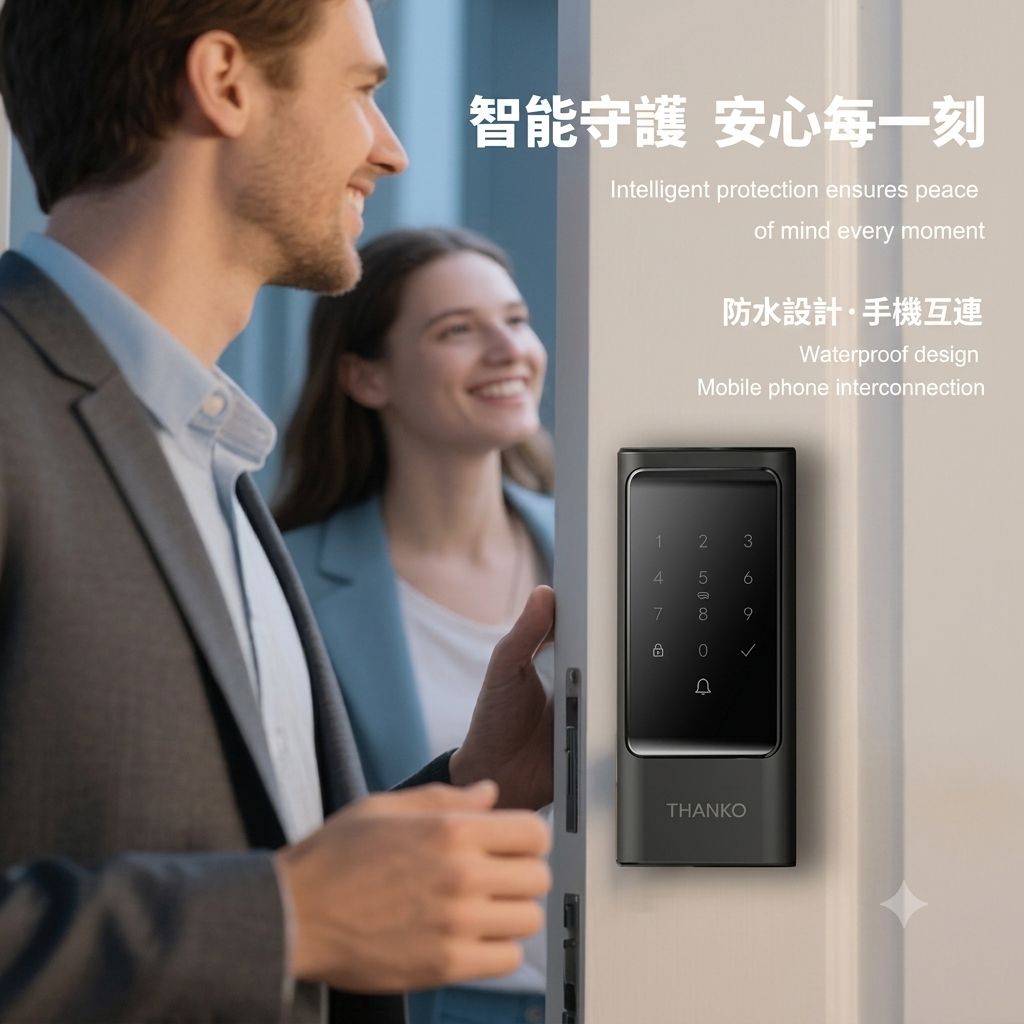 THANKO H2 智能指紋鎖 (包上門安裝)