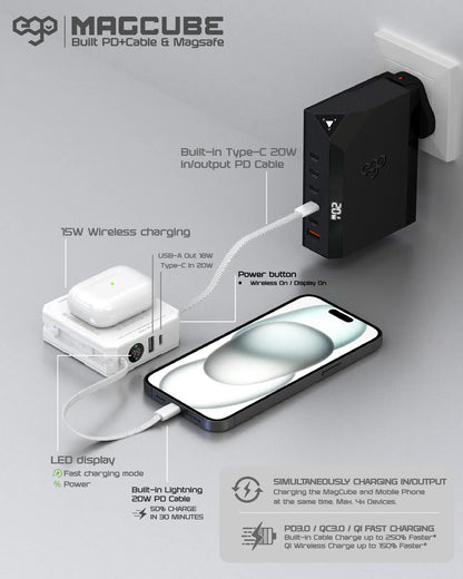 EGO MAGCUBE 10000mAh Magsafe 移動電源 MC-10