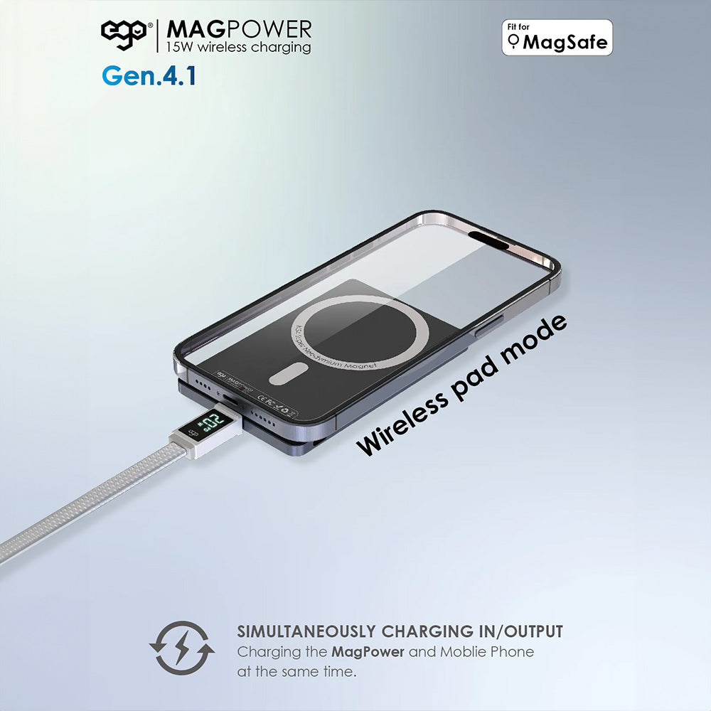 EGO MAGPOWER Gen.4.1 5000mAh magsafe 移動電源 ( iPhone15 適用 ) 15A