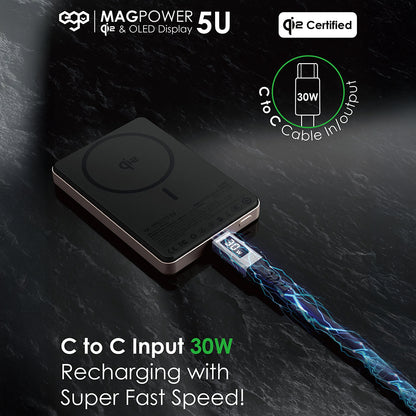 EGO MagPower 5U@ QI2 10000mAh 移動電源