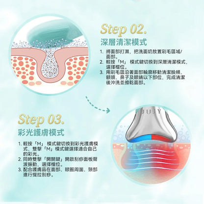 JUJY 紀芝 寵膚級極致淨顏彩光煥膚潔面儀