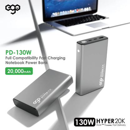 EGO Hyper20K 20000mAh 130W PD 行動電源 T110LF