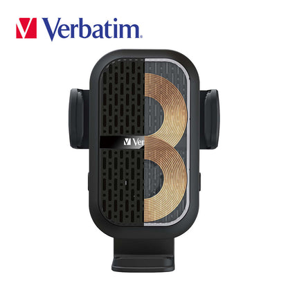 Verbatim 15W 雙線圈車用無線充電器(內置冷卻風扇)(#66896)