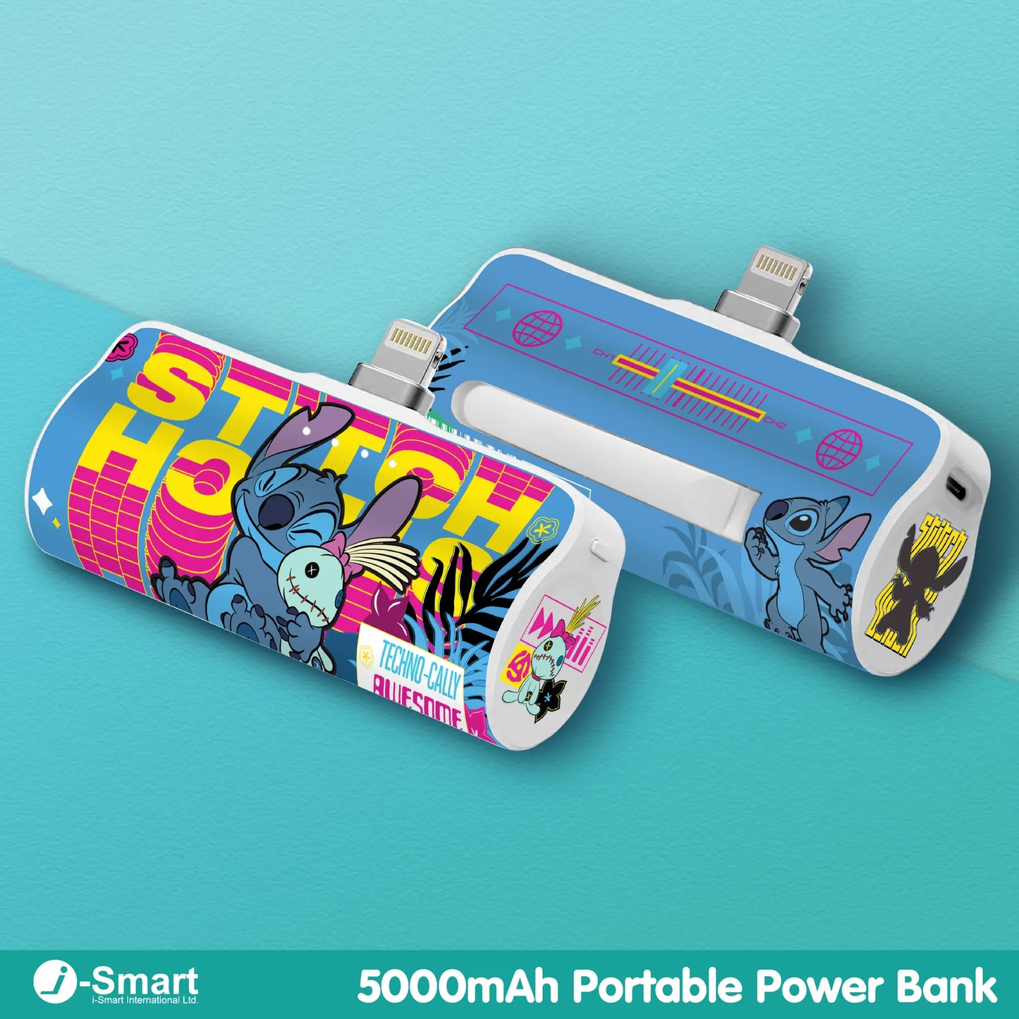 【接受預訂】i-Smart 5000mAh 迪士尼 便攜直插流動充電器