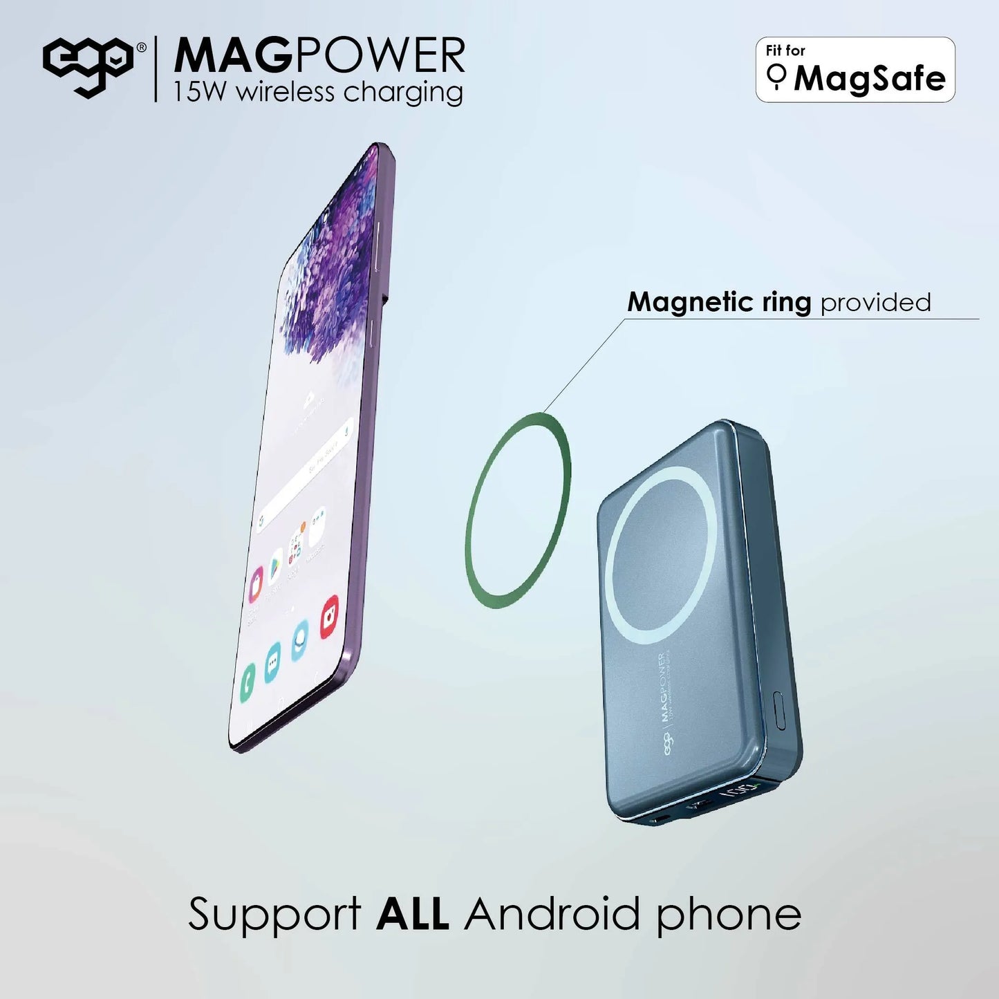 EGO MAGPOWER 3.1代 12000mAh magsafe 數顯行動電源 972WP