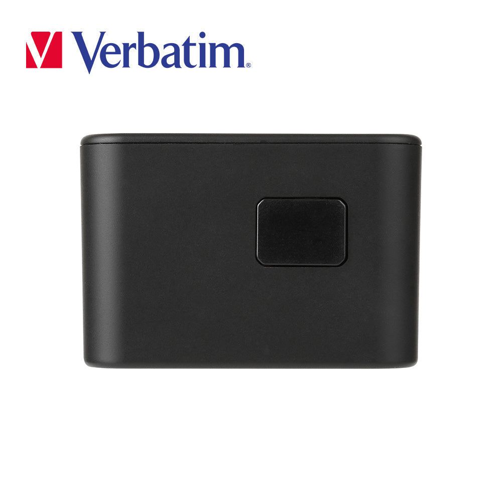 Verbatim 3 端口 65W PD 3.0 & QC 3.0 GaN 通用旅行轉插(#66851)